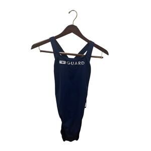 Speedo woman’s bathing suit Train II Tech Guard size 12 / 38 nautical navy NWT